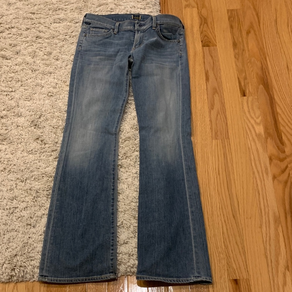Citizens Of Humanity Blue Boot Cut Jeans
